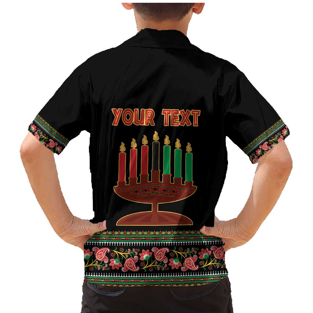 Personalized African-American Kwanzaa Family Matching Mermaid Dress and Hawaiian Shirt Dashiki Mix Paisley Pattern - Wonder Print Shop