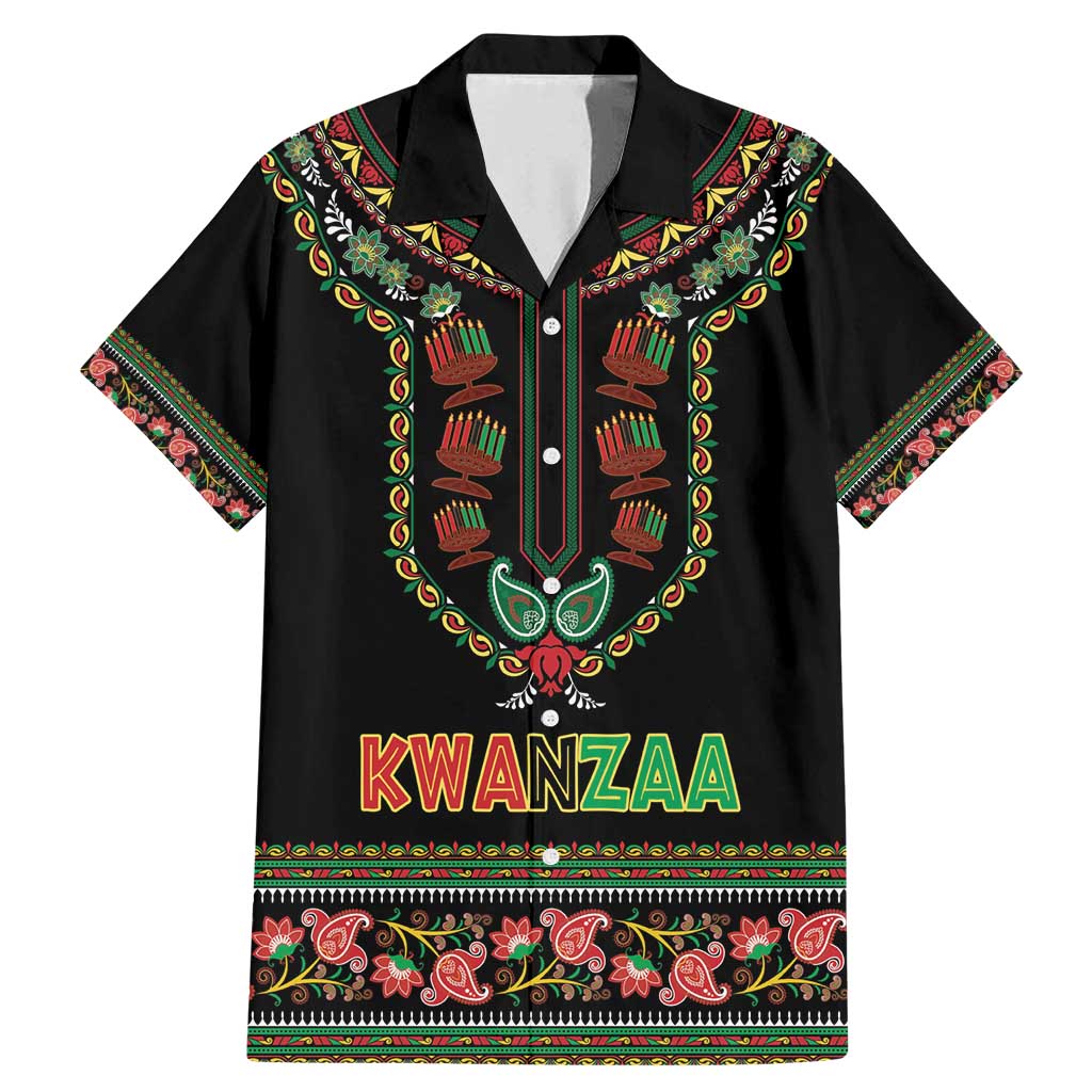 Personalized African-American Kwanzaa Family Matching Mermaid Dress and Hawaiian Shirt Dashiki Mix Paisley Pattern - Wonder Print Shop