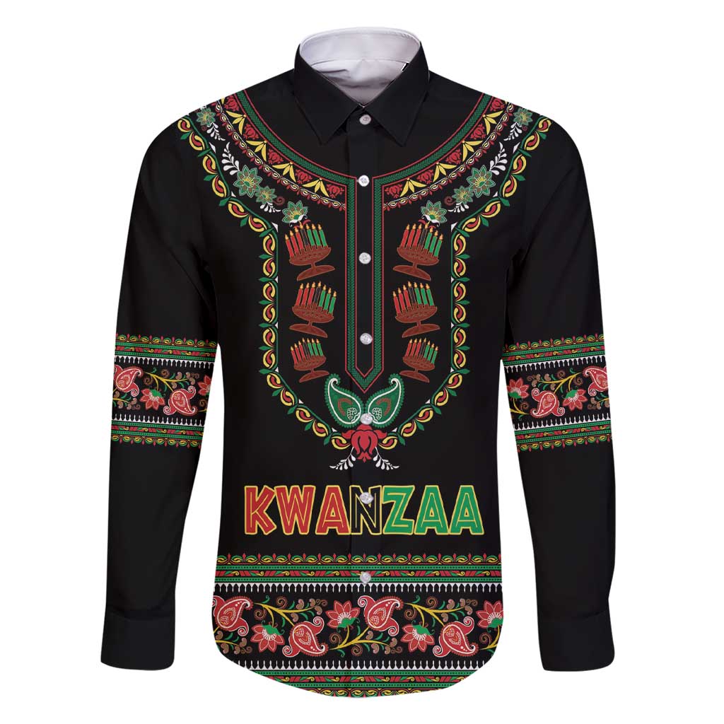 Personalized African-American Kwanzaa Family Matching Short Sleeve Bodycon Dress and Hawaiian Shirt Dashiki Mix Paisley Pattern - Wonder Print Shop