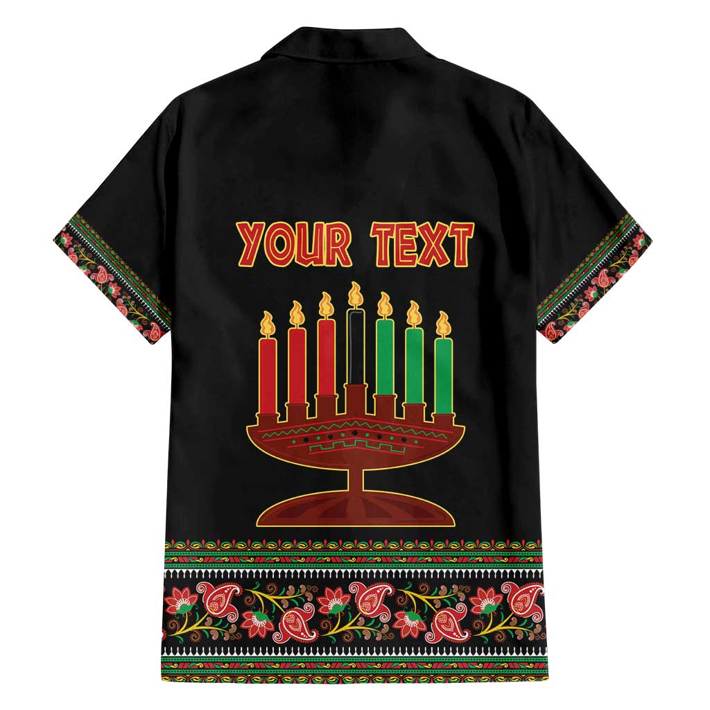 Personalized African-American Kwanzaa Family Matching Tank Maxi Dress and Hawaiian Shirt Dashiki Mix Paisley Pattern - Wonder Print Shop