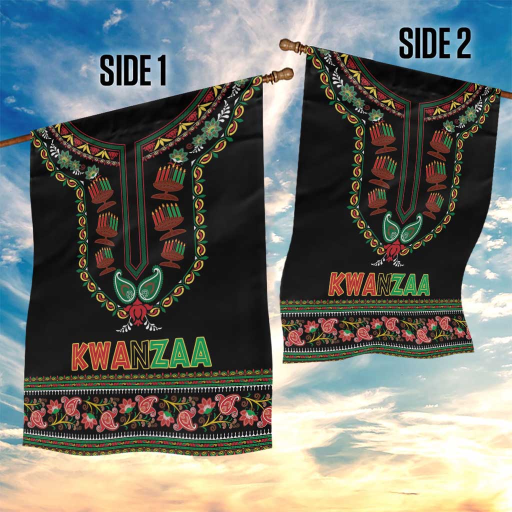 African-American Kwanzaa Garden Flag Dashiki Mix Paisley Pattern - Wonder Print Shop