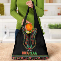 African-American Kwanzaa Grocery Bag Dashiki Mix Paisley Pattern