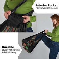 African-American Kwanzaa Grocery Bag Dashiki Mix Paisley Pattern