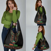 African-American Kwanzaa Grocery Bag Dashiki Mix Paisley Pattern
