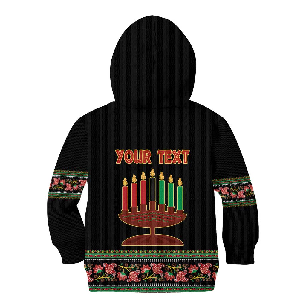 Personalized African-American Kwanzaa Kid Hoodie Dashiki Mix Paisley Pattern - Wonder Print Shop