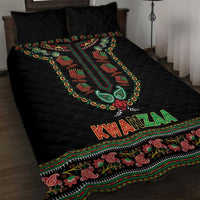 African-American Kwanzaa Quilt Bed Set Dashiki Mix Paisley Pattern - Wonder Print Shop