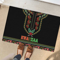 African-American Kwanzaa Rubber Doormat Dashiki Mix Paisley Pattern - Wonder Print Shop