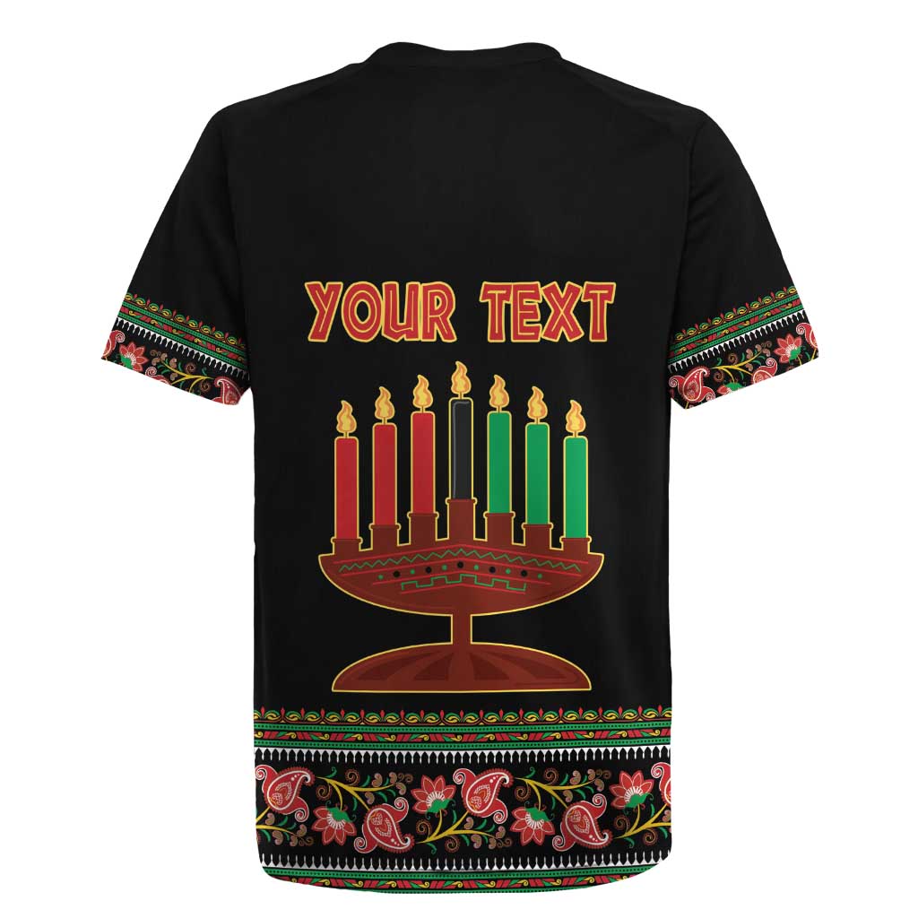 Personalized African-American Kwanzaa Rugby Jersey Dashiki Mix Paisley Pattern - Wonder Print Shop