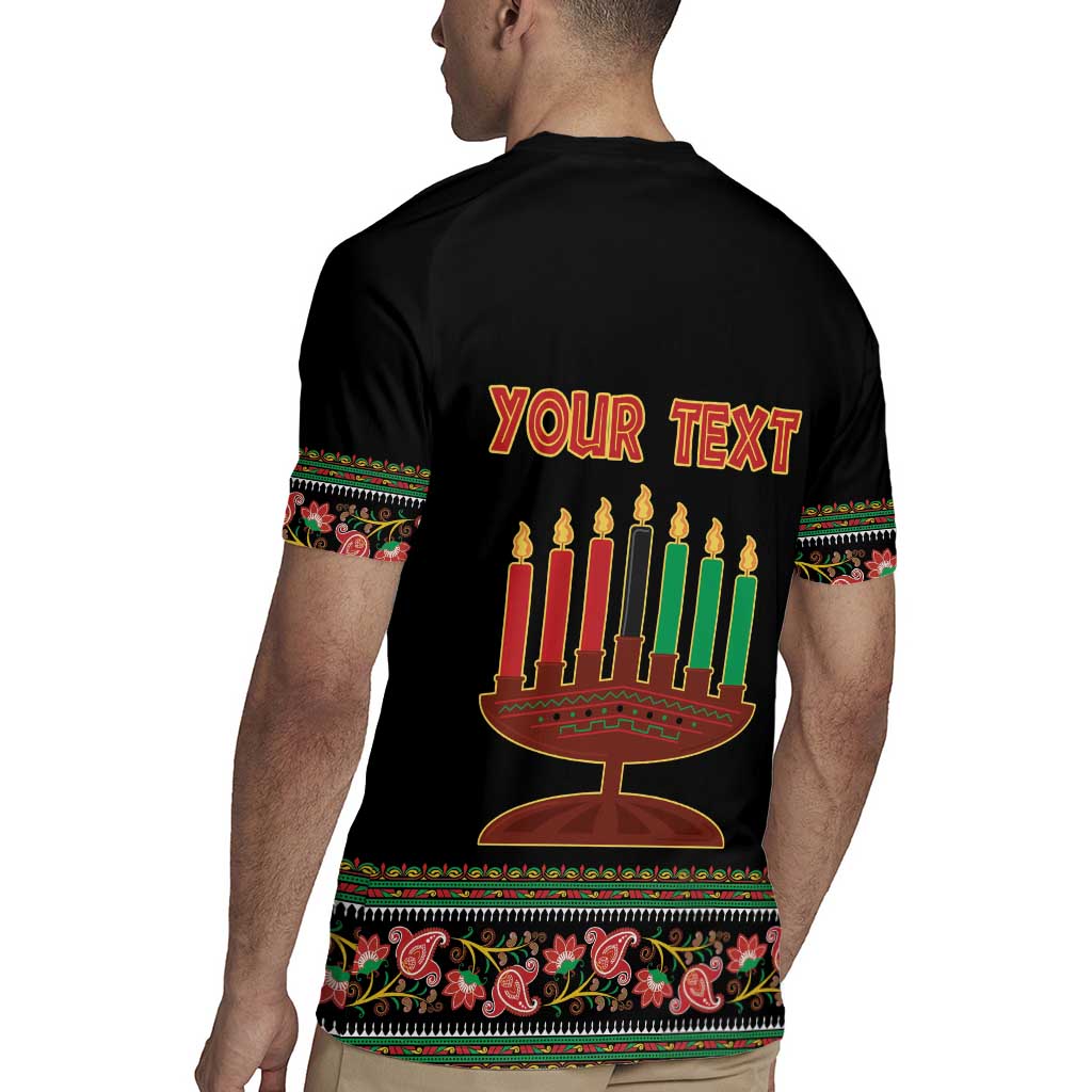Personalized African-American Kwanzaa Rugby Jersey Dashiki Mix Paisley Pattern - Wonder Print Shop