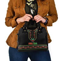 African-American Kwanzaa Shoulder Handbag Dashiki Mix Paisley Pattern