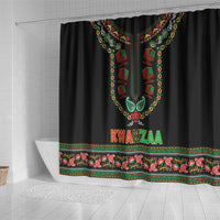African-American Kwanzaa Shower Curtain Dashiki Mix Paisley Pattern