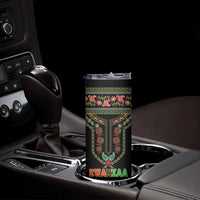 Personalized African-American Kwanzaa Skinny Tumbler Dashiki Mix Paisley Pattern - Wonder Print Shop