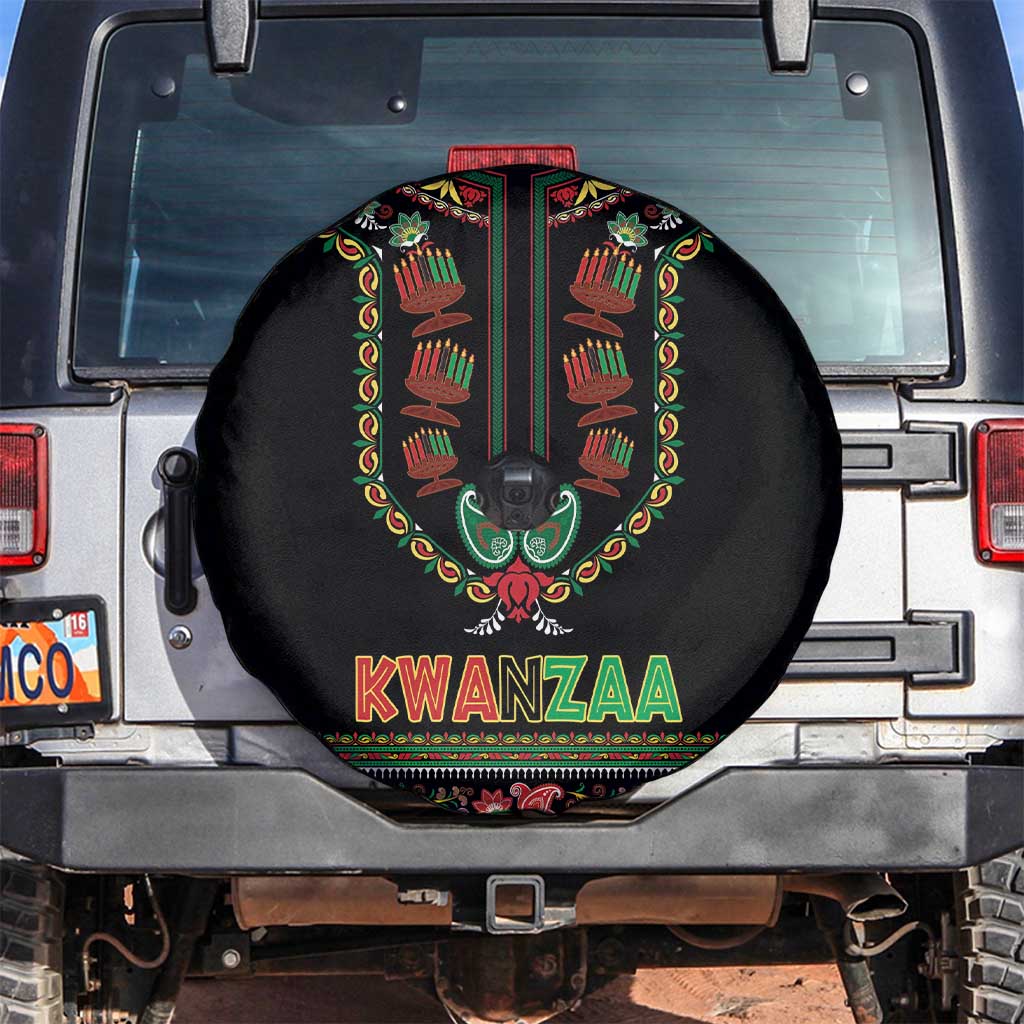 African-American Kwanzaa Spare Tire Cover Dashiki Mix Paisley Pattern - Wonder Print Shop