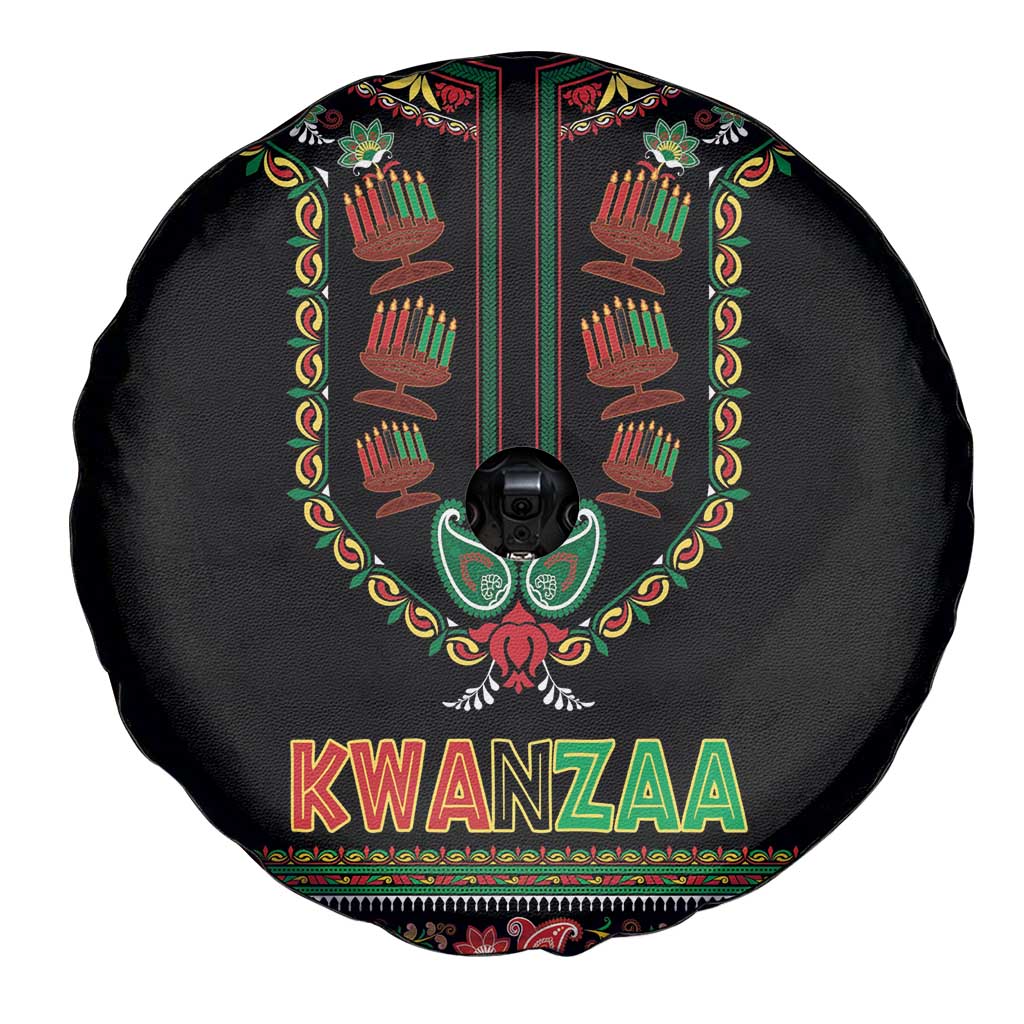 African-American Kwanzaa Spare Tire Cover Dashiki Mix Paisley Pattern - Wonder Print Shop