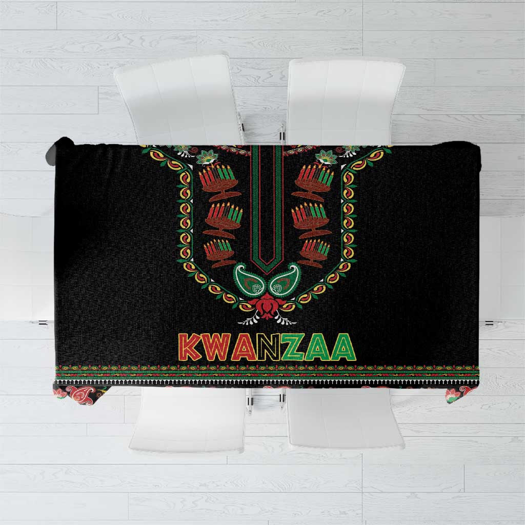 African-American Kwanzaa Tablecloth Dashiki Mix Paisley Pattern - Wonder Print Shop