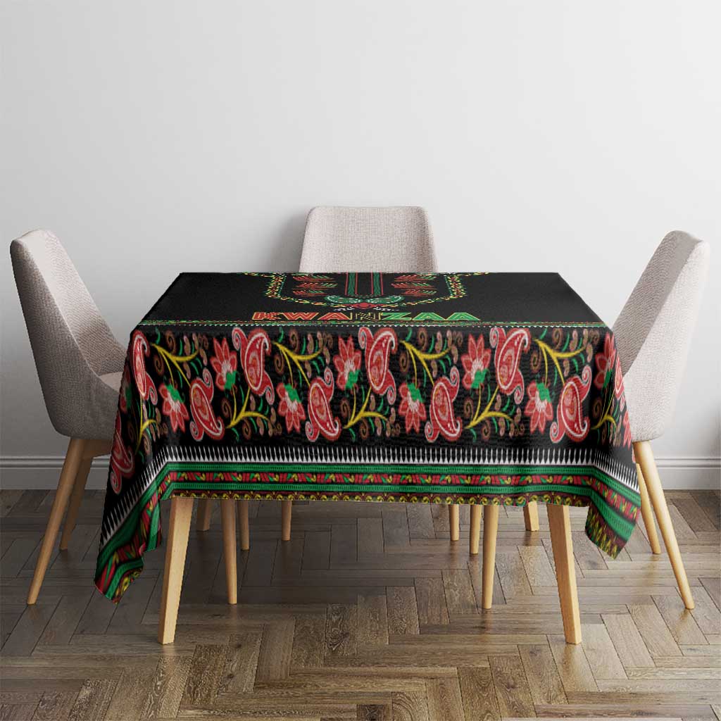 African-American Kwanzaa Tablecloth Dashiki Mix Paisley Pattern - Wonder Print Shop