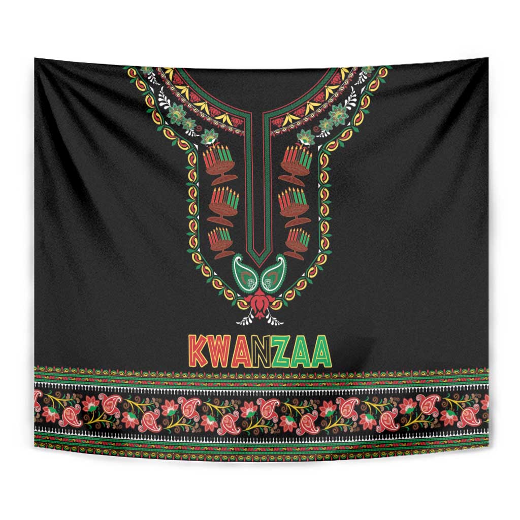 African-American Kwanzaa Tapestry Dashiki Mix Paisley Pattern - Wonder Print Shop