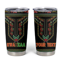 Personalized African-American Kwanzaa Tumbler Cup Dashiki Mix Paisley Pattern - Wonder Print Shop