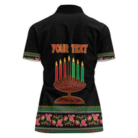 Personalized African-American Kwanzaa Women Polo Shirt Dashiki Mix Paisley Pattern - Wonder Print Shop