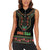 Personalized African-American Kwanzaa Women Sleeveless Polo Shirt Dashiki Mix Paisley Pattern - Wonder Print Shop