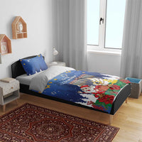 Merry Chrismukkah Bedding Set Hanukkah Memorah Mix Poinsettia - Wonder Print Shop