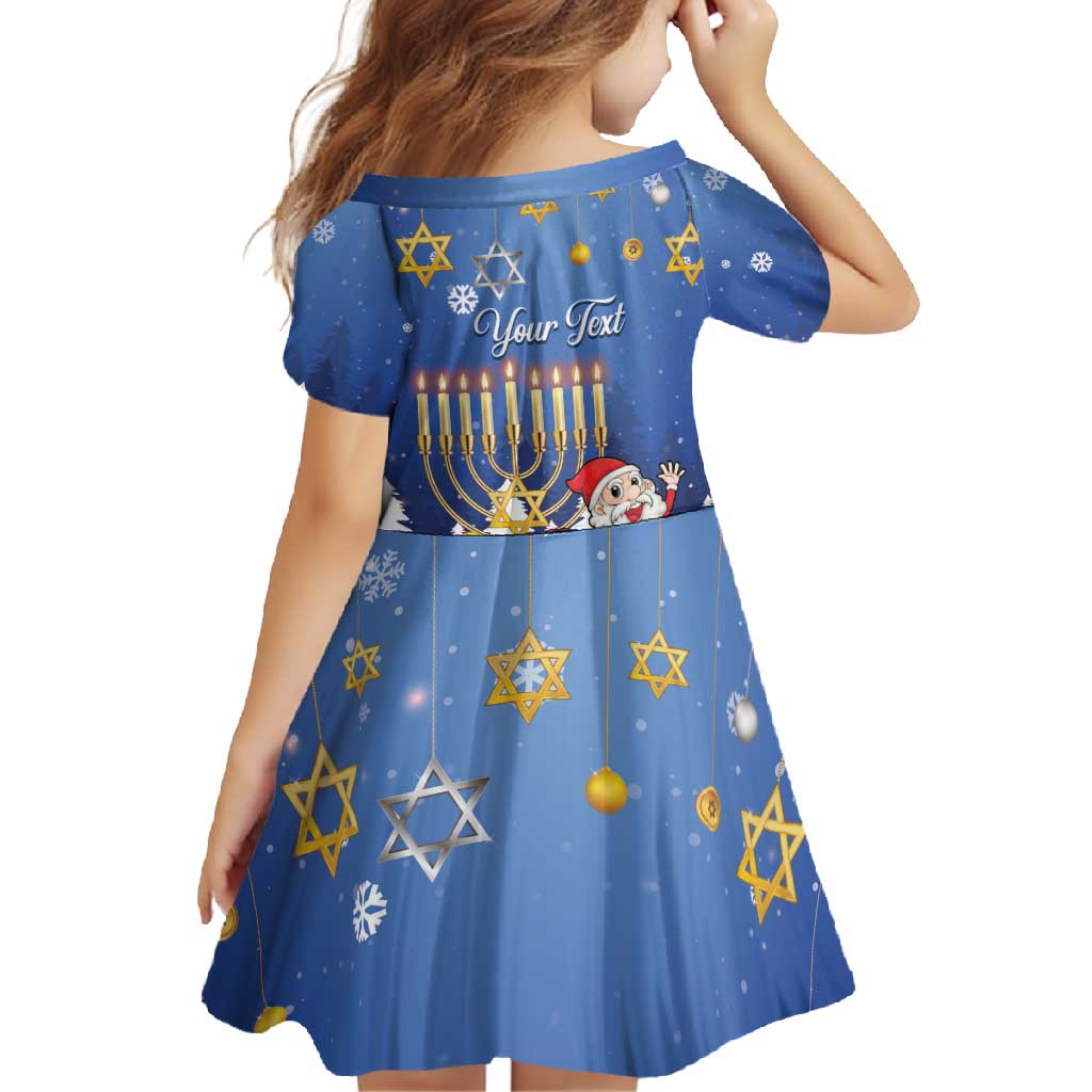 Personalised Merry Chrismukkah Family Matching Tank Maxi Dress and Hawaiian Shirt Hanukkah Memorah Mix Poinsettia - Wonder Print Shop