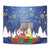 Merry Chrismukkah Tapestry Hanukkah Memorah Mix Poinsettia - Wonder Print Shop