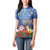 Personalised Merry Chrismukkah Women Polo Shirt Hanukkah Memorah Mix Poinsettia - Wonder Print Shop