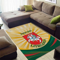 Personalised Lithuania Independence Day Area Rug Coat Of Arms Proud - Wonder Print Shop