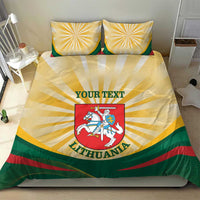 Personalised Lithuania Independence Day Bedding Set Coat Of Arms Proud - Wonder Print Shop