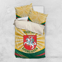 Personalised Lithuania Independence Day Bedding Set Coat Of Arms Proud - Wonder Print Shop
