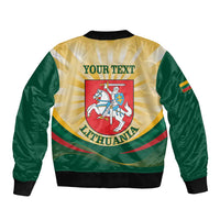 Personalised Lithuania Independence Day Bomber Jacket Coat Of Arms Proud - Wonder Print Shop