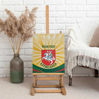 Personalised Lithuania Independence Day Canvas Wall Art Coat Of Arms Proud - Wonder Print Shop