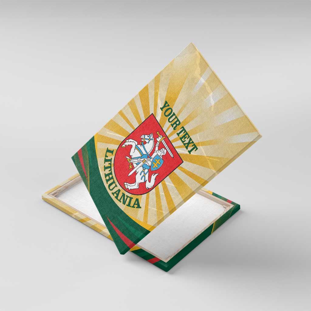 Personalised Lithuania Independence Day Canvas Wall Art Coat Of Arms Proud - Wonder Print Shop