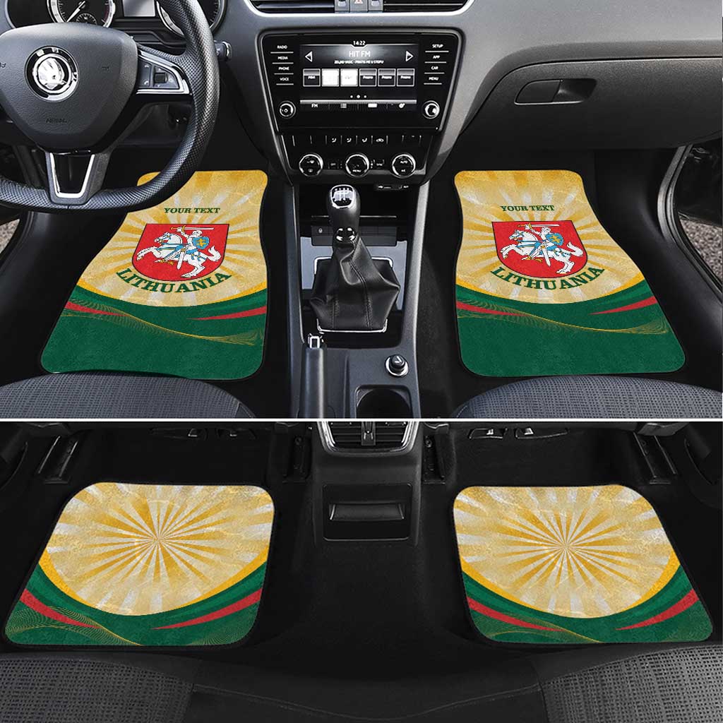 Personalised Lithuania Independence Day Car Mats Coat Of Arms Proud - Wonder Print Shop