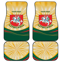 Personalised Lithuania Independence Day Car Mats Coat Of Arms Proud - Wonder Print Shop