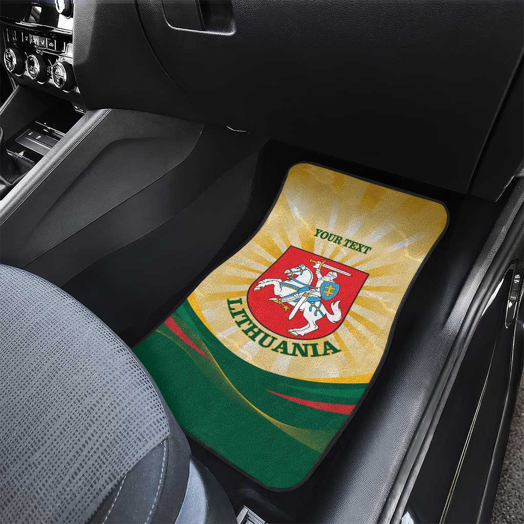 Personalised Lithuania Independence Day Car Mats Coat Of Arms Proud - Wonder Print Shop