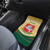 Personalised Lithuania Independence Day Car Mats Coat Of Arms Proud - Wonder Print Shop