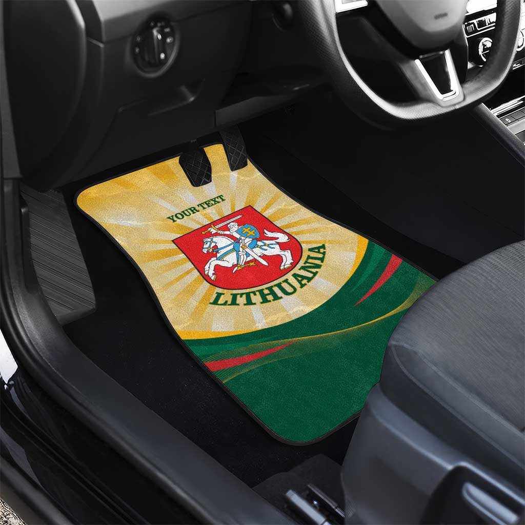 Personalised Lithuania Independence Day Car Mats Coat Of Arms Proud - Wonder Print Shop
