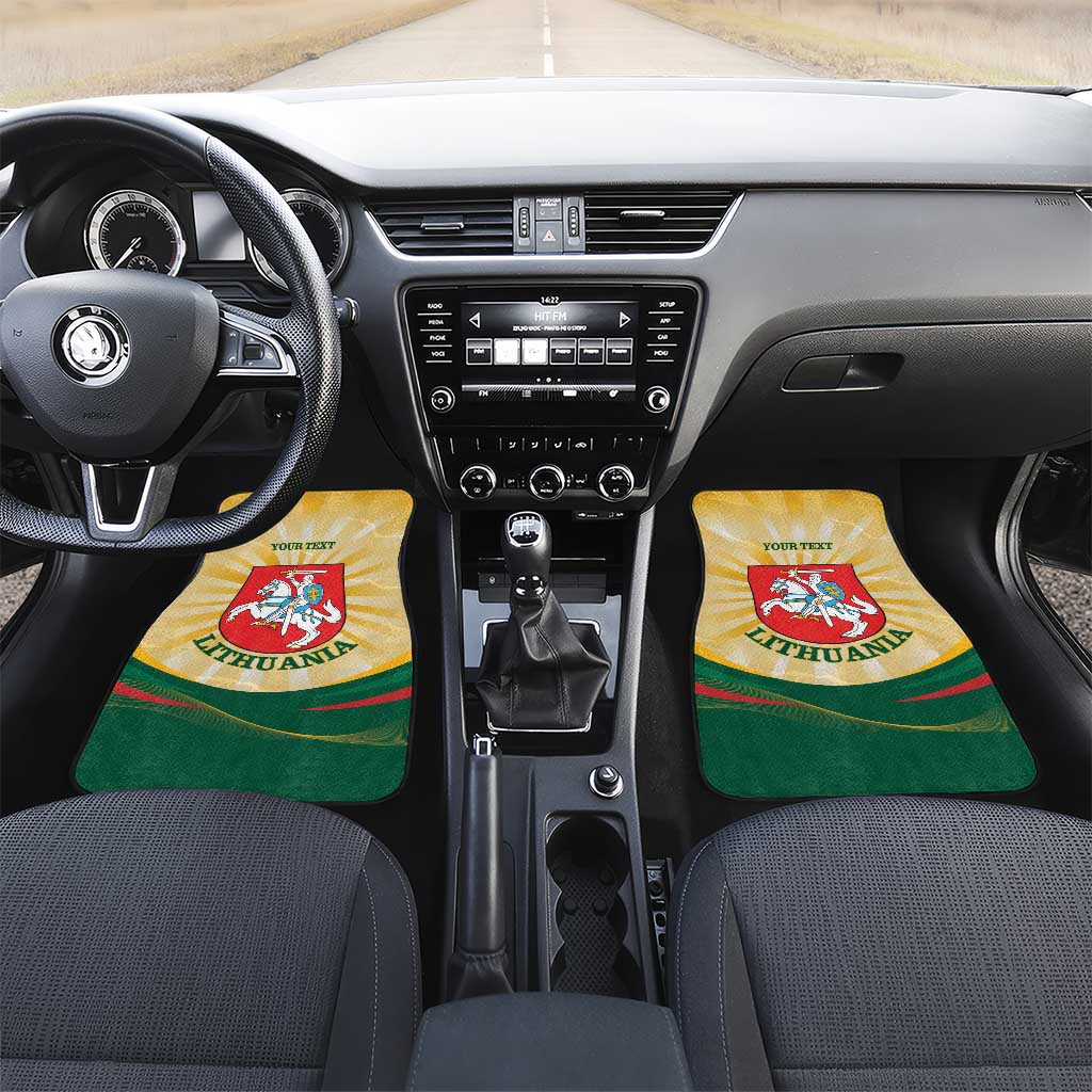 Personalised Lithuania Independence Day Car Mats Coat Of Arms Proud - Wonder Print Shop