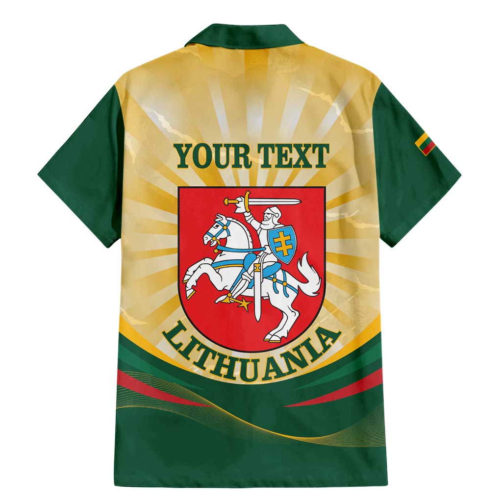 Personalised Lithuania Independence Day Family Matching Mermaid Dress and Hawaiian Shirt Coat Of Arms Proud - Wonder Print Shop