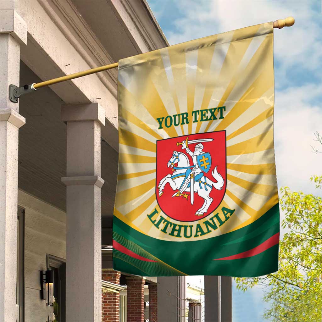 Personalised Lithuania Independence Day Garden Flag Coat Of Arms Proud - Wonder Print Shop