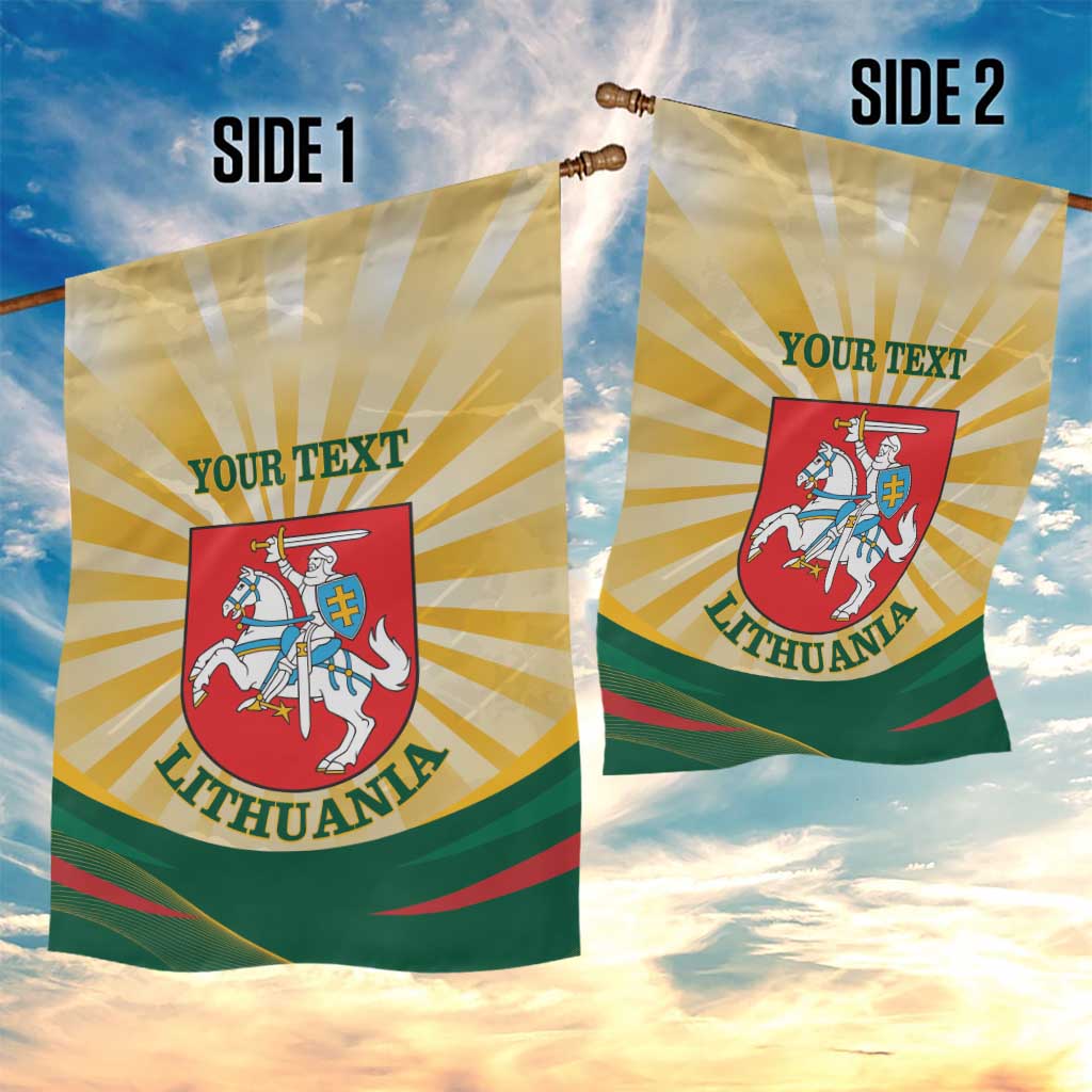 Personalised Lithuania Independence Day Garden Flag Coat Of Arms Proud - Wonder Print Shop