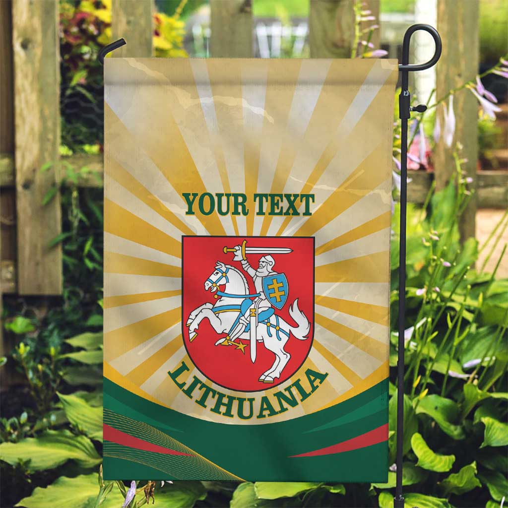 Personalised Lithuania Independence Day Garden Flag Coat Of Arms Proud - Wonder Print Shop