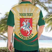 Personalised Lithuania Independence Day Hawaiian Shirt Coat Of Arms Proud - Wonder Print Shop