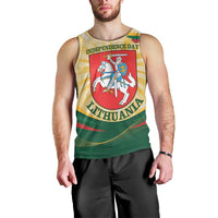 Personalised Lithuania Independence Day Men Tank Top Coat Of Arms Proud - Wonder Print Shop
