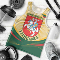 Personalised Lithuania Independence Day Men Tank Top Coat Of Arms Proud - Wonder Print Shop