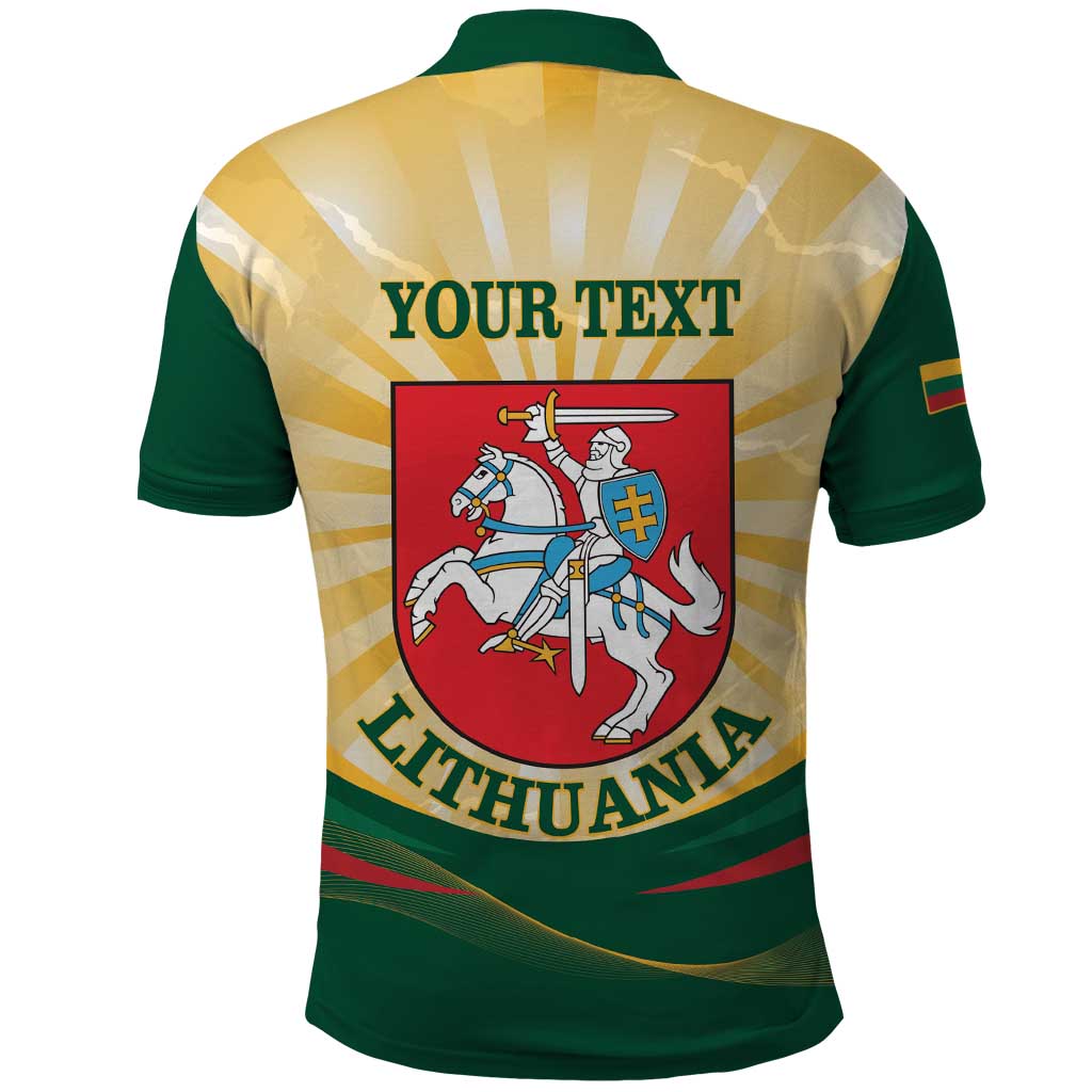Personalised Lithuania Independence Day Polo Shirt Coat Of Arms Proud - Wonder Print Shop