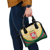 Personalised Lithuania Independence Day Shoulder Handbag Coat Of Arms Proud