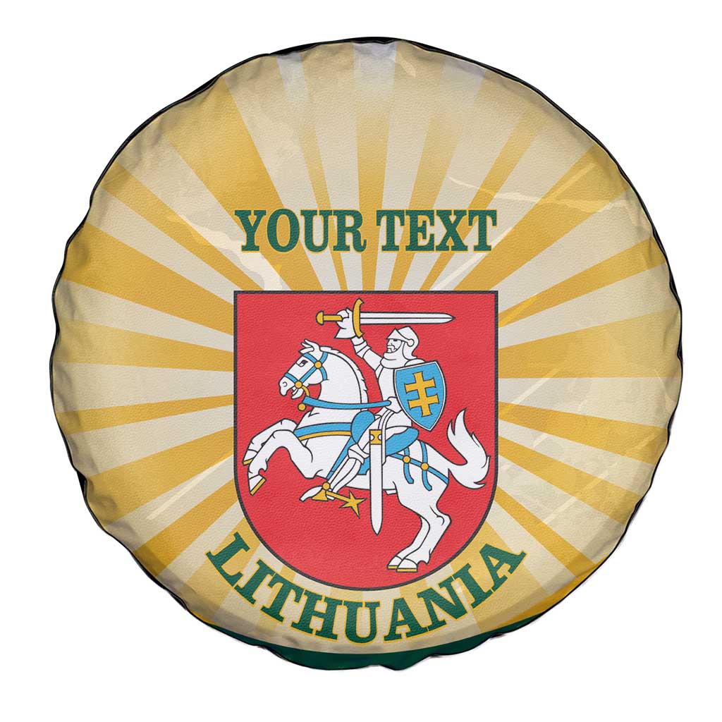 Personalised Lithuania Independence Day Spare Tire Cover Coat Of Arms Proud - Wonder Print Shop
